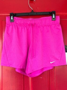 Nike Women's DriFit Shorts Small Pink Outdoor Workout Running Gym Summer Beach